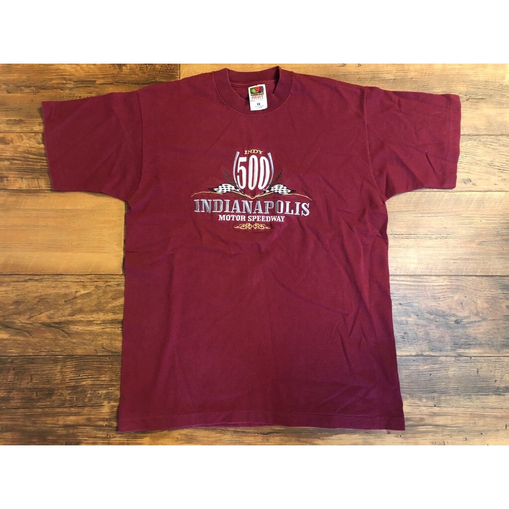 Vintage Indy 500 all embroidered T-shirt Medium